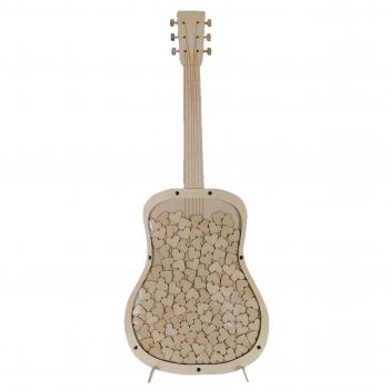 Gästebuch Gitarre Holzdesign-Hertel 110 Herzen