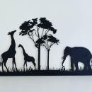 Afrika Wandbild mit LED-Beleuchtung